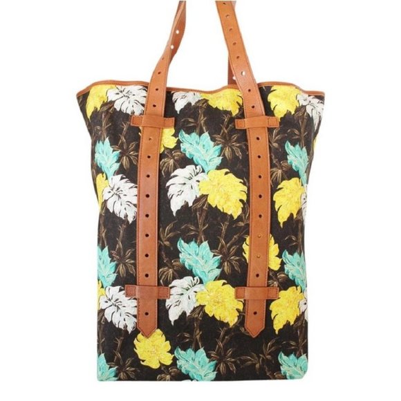 Proenza Schouler Floral Hawaiian Tote Bag Handbag - Picture 1 of 12